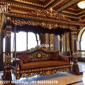 Royal Maharaja Wooden Swing Design for Luxury Homes No-6775