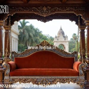 Wooden Swing Design for Luxury Balcony Decor Inspiration No-6788