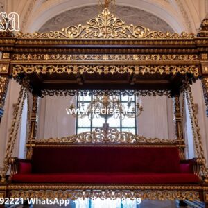 Wooden Swing Design with Intricate Handcrafted Details No-6792