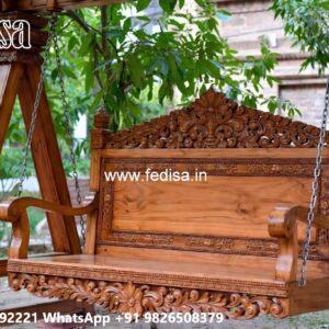 Wooden Swing Design for Traditional South Indian Homes No-6794