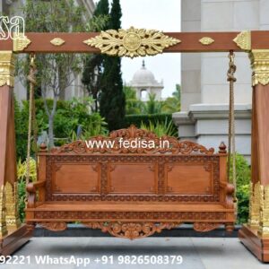 Wooden Swing Design for Cozy Indoor Seating Corner No-6802