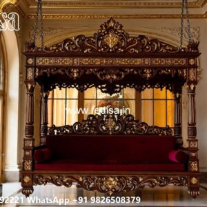 Wooden Swing Design with Royal Heritage Finishing No-6804