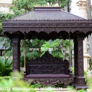 Wooden Swing Design for Traditional Indian Interior Decor No-6819