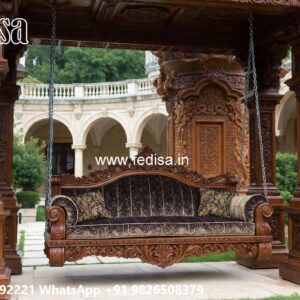 Wooden Swing Design for Comfortable Indoor Seating No-6829