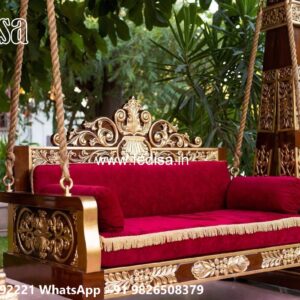 Royal Wooden Swing Design for Palace Style Interiors No-6830
