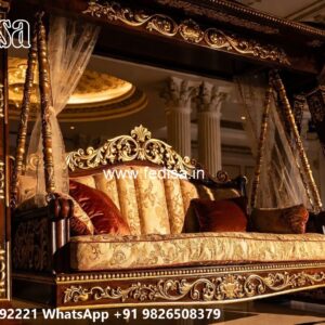 Luxury Swing Design with Decorative Floral Carvings No-6872