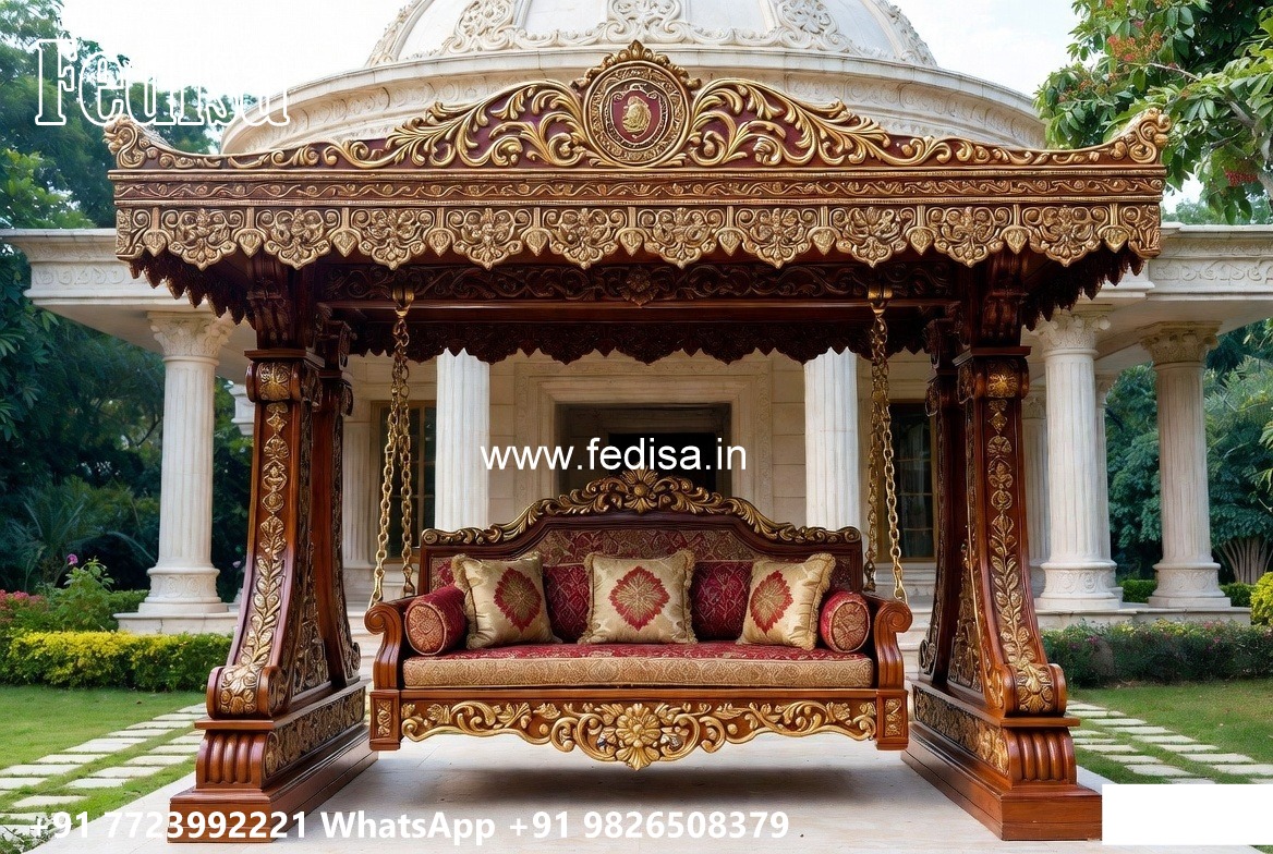 Luxury Swing Design with Rich Teak Wood Texture No-6876