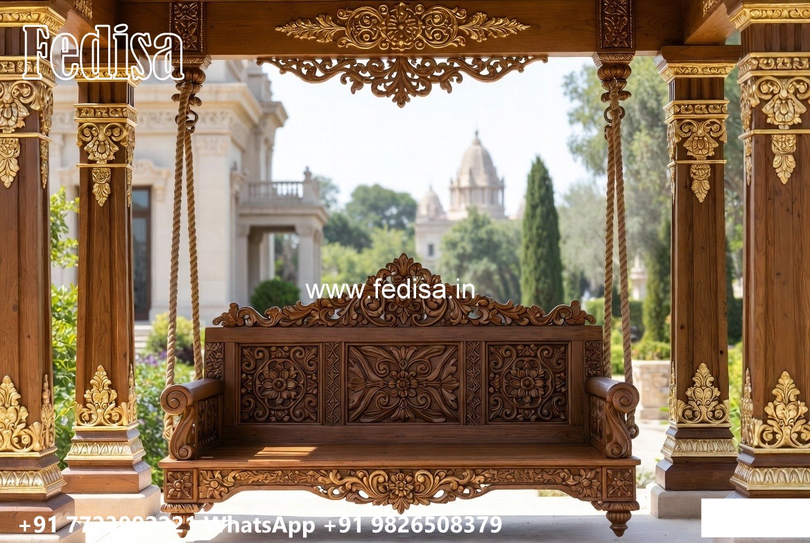 Luxury Swing Design with Beautiful Carved Backrest No-6896