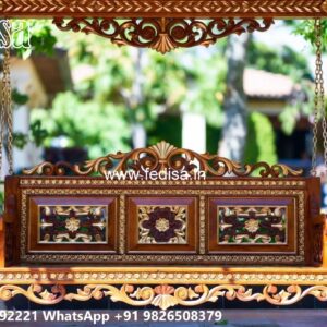 Wooden Classic Swing Design with Elegant Cushion Seating No-6966
