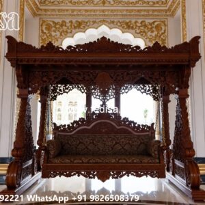 Classic Swing Design with Artistic Wooden Carvings No-7039