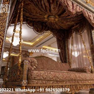 Elegant Royal Swing Design with Handcrafted Wooden Carving No-7052