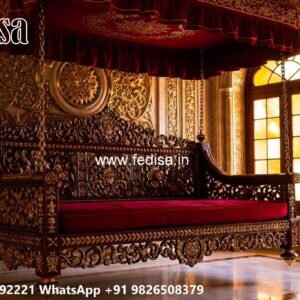 Stylish Royal Swing Design with Decorative Brass Chains No-7056