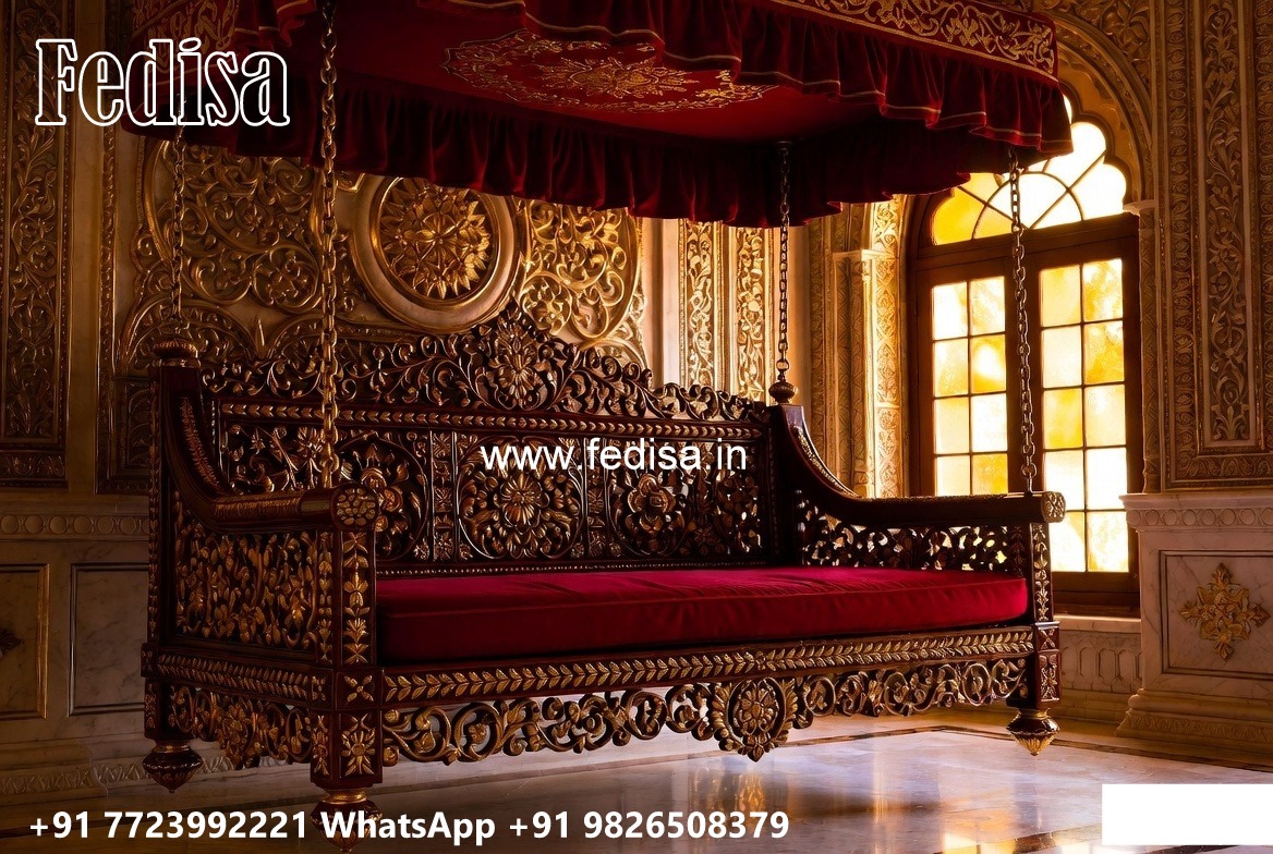 Stylish Royal Swing Design with Decorative Brass Chains No-7056