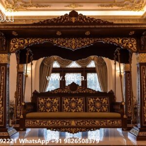 Royal Swing Design with Rich Wooden Craftsmanship No-7058