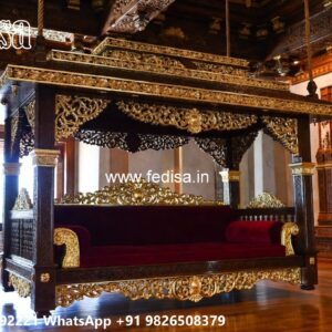 Handcrafted Royal Swing Design with Floral Carving Details No-7060