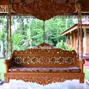 Wooden Royal Swing Design with Artistic Traditional Touch No-7066