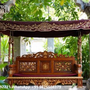 Traditional Royal Swing Design for Indian Home Interiors No-7075