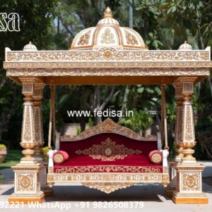 Wooden Royal Swing Design with Decorative Backrest No-7092