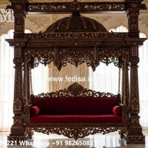 Handcrafted Wood Carving Swing Design for Elegant Living Rooms No-7102