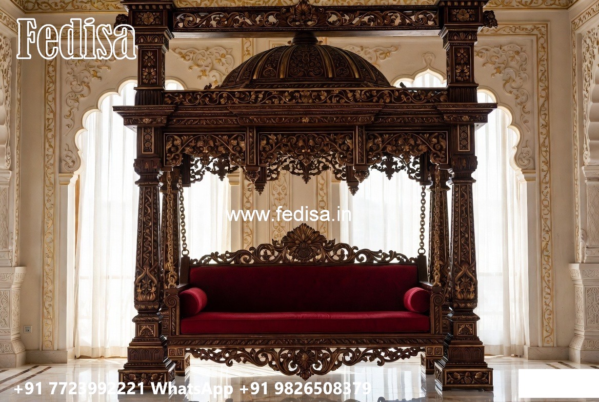 Handcrafted Wood Carving Swing Design for Elegant Living Rooms No-7102