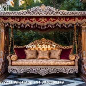Traditional Wood Carving Swing Design with Royal Style No-7103