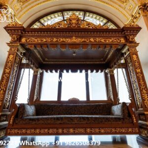 Premium Wood Carving Swing Design for Heritage Homes No-7106
