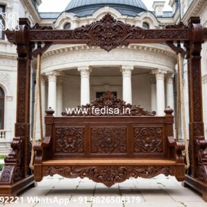 Vintage Wood Carving Swing Design with Traditional Beauty No-7112