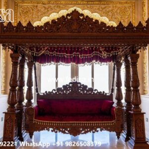 Royal Wood Carving Swing Design for Palace Inspired Homes No-7120