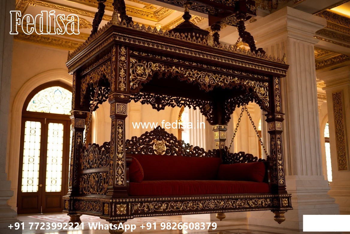Decorative Wood Carving Swing Design for Hall Spaces No-7128