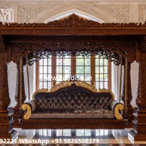 Wood Carving Swing Design Ideas for Luxury Home Makeovers No-7145