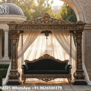Classic Wood Carving Swing Design with Timeless Elegance No-7150