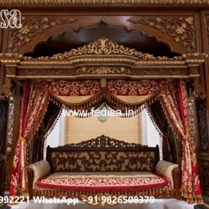 Luxury Wood Carving Swing Design with Palace Inspired Look No-7167