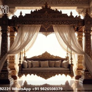 Wood Carving Swing Design with Premium Heritage Craftsmanship No-7175