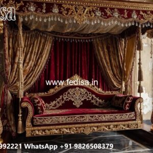 Beautiful Wood Carving Swing Design for Indoor Hall Areas No-7178