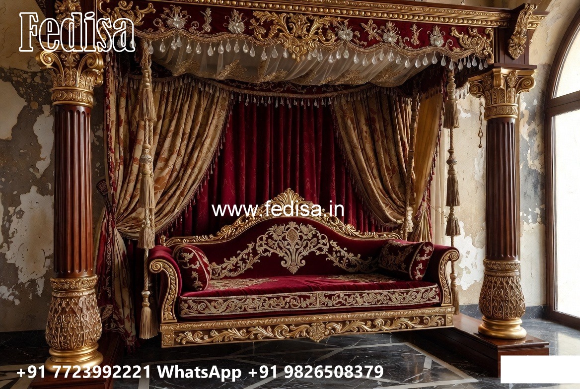 Beautiful Wood Carving Swing Design for Indoor Hall Areas No-7178