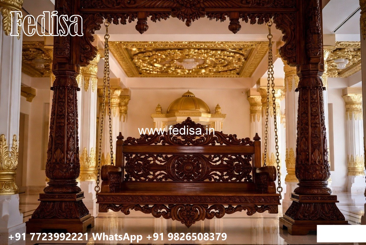 Premium Wood Carving Swing Design with Wooden Elegance No-7181