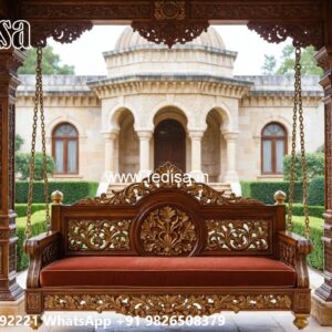 Stylish Wood Carving Swing Design for Elegant Home Decor No-7190