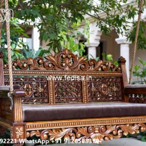 Luxury Wooden Swing Design Ideas for Elegant Home Interiors No-7201