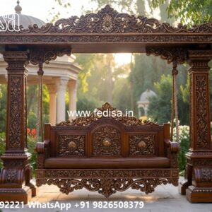 Traditional Wooden Swing Design for Indian Homes No-7203