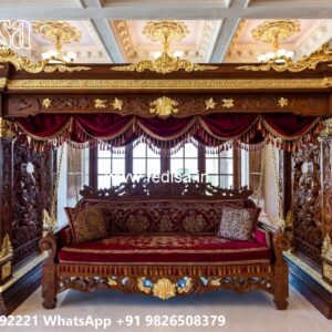 Antique Wooden Swing Design for Traditional Interior Look No-7209