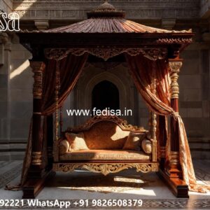 Wooden Swing Design for Traditional South Indian Homes No-7244