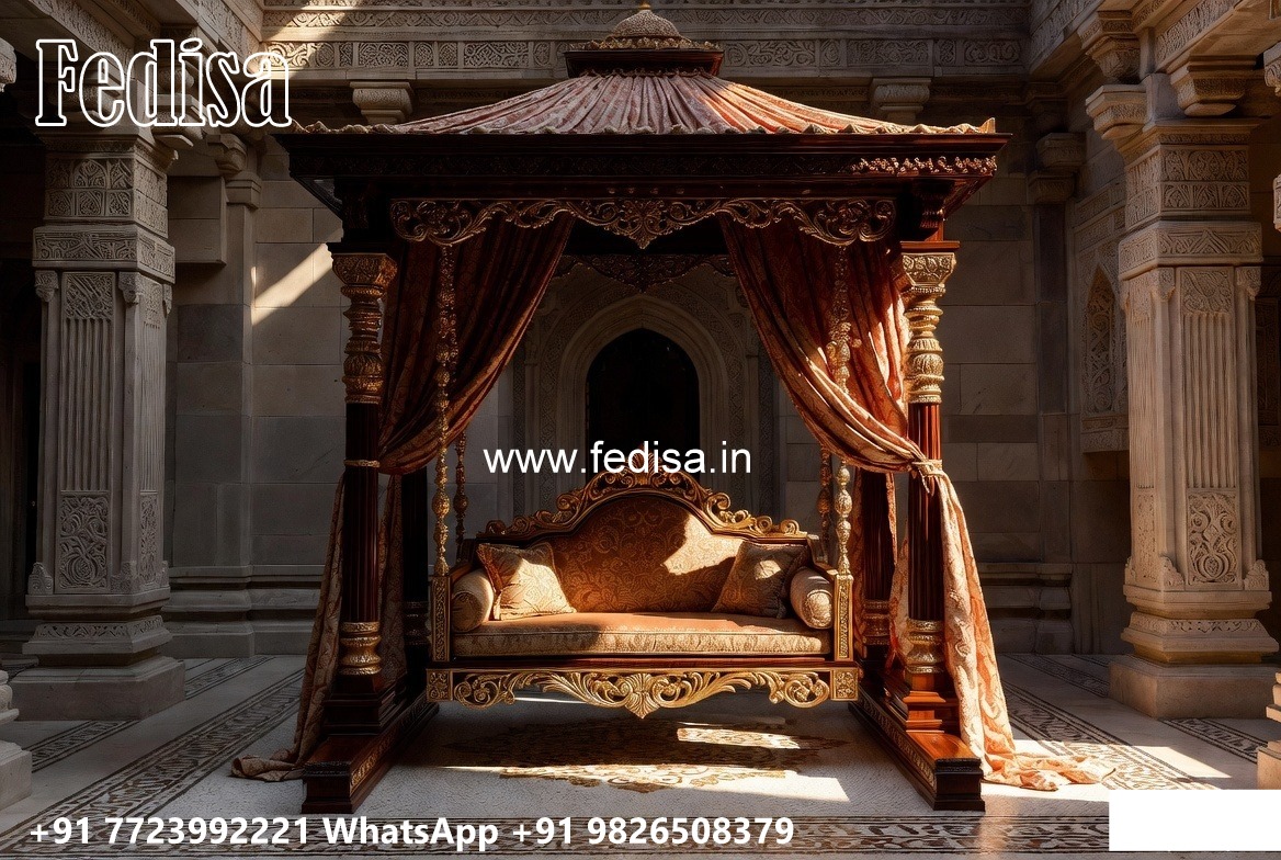 Wooden Swing Design for Traditional South Indian Homes No-7244