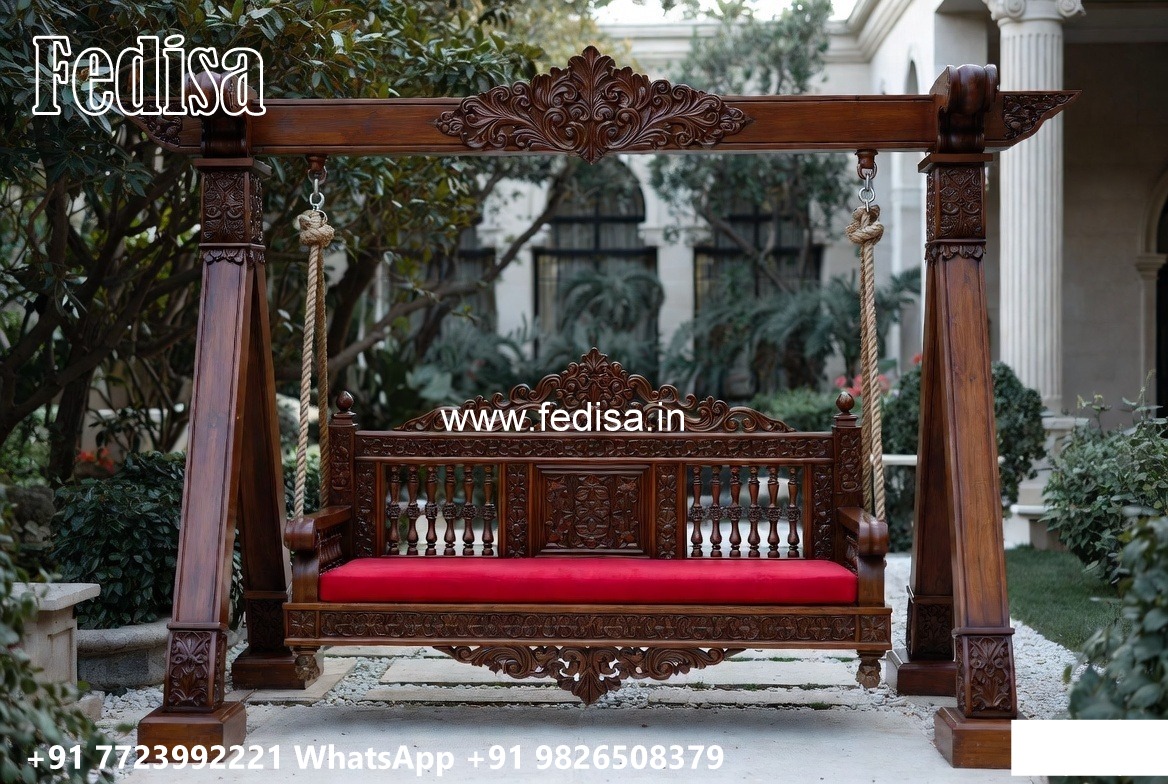 Stylish Wooden Swing Design for Elegant Home Ambience No-7257