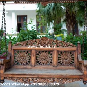 Wooden Swing Design for Beautiful Balcony Seating No-7260