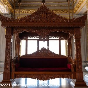 Wooden Swing Design for Traditional Indian Interior Decor No-7269