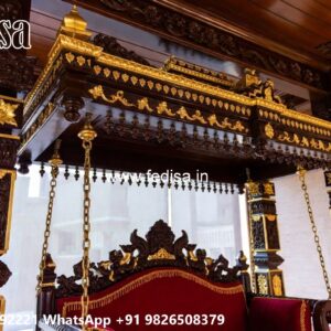 Luxury Wooden Swing Design with Decorative Chains No-7270