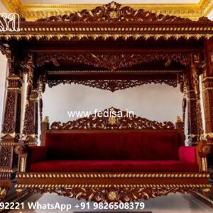 Royal Wooden Swing Design for Palace Style Interiors No-7280