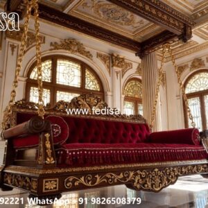 Wooden Swing Design with Traditional Indian Touch No-7292