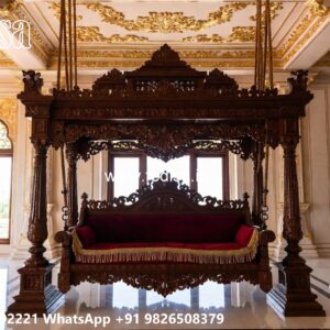 Wooden Swing Design for Elegant Family Sitting Space No-7293
