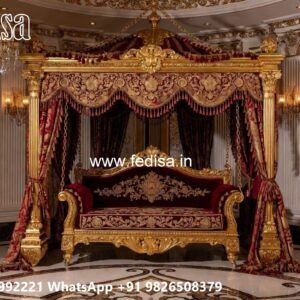 Wooden Swing Design with Designer Carving Artwork No-7294